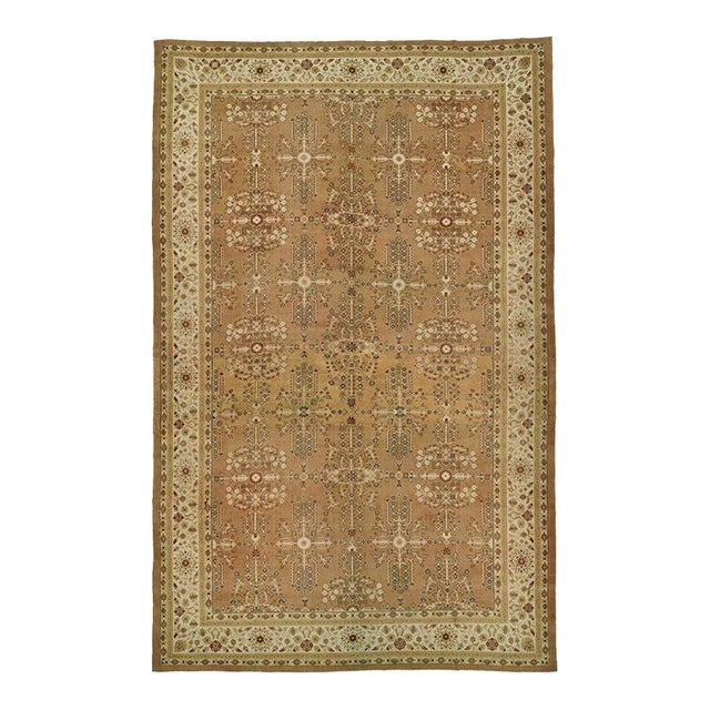 Early 20th Century Zabihi Collection Palace Size Indian Rug - 15' x 23'6" For Sale