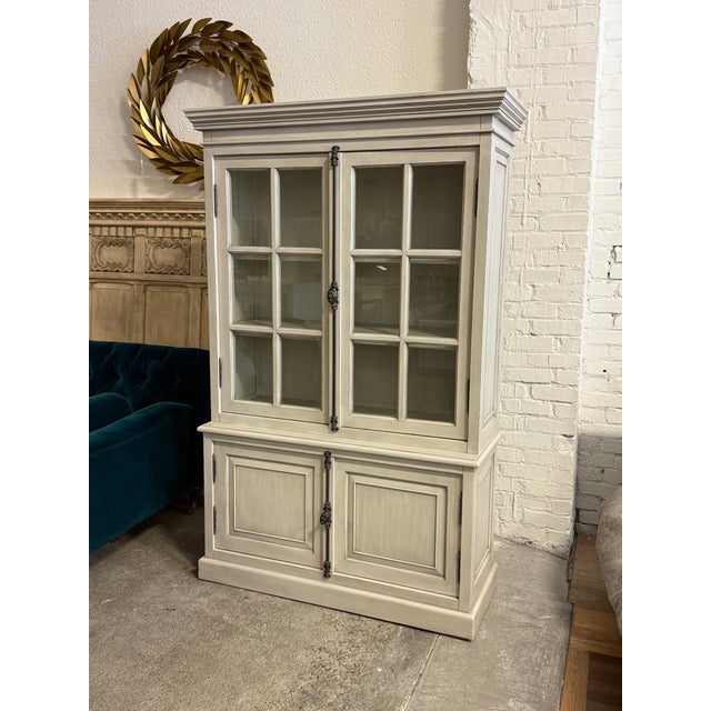 Restoration Hardware French Casement Two Piece Cabinet For Sale In San Francisco - Image 6 of 12