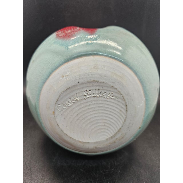 1980s Vintage Celedon Sang Du Boeuf Style Pottery, Signed For Sale - Image 5 of 5