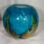 Late 20th Century Palm Beach Regency Mdina Style Hand-Blown Mottled Cased Art Glass Globe Vases - A Pair For Sale - Image 9 of 10