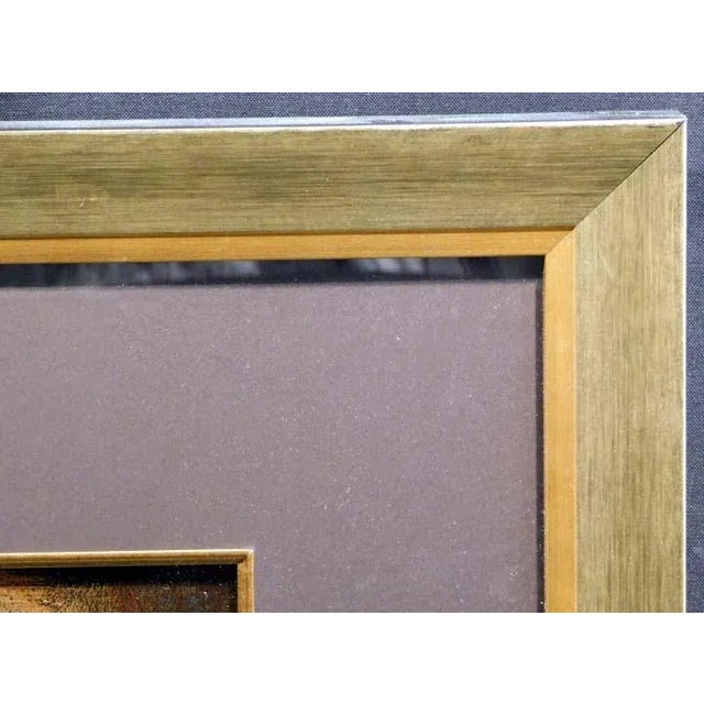 Original mixed media with oil, acrylic on paper Hand signed by the Artist Paper Size : 18" x 24" Framed Size : 29" x 35"...