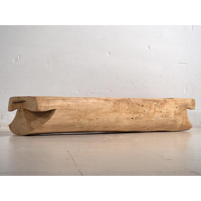 Antique wooden bowl in primitive style (c.1900) Dimensions: Width: 133 cm Depth: 37 cm Height: 18 cm Style: Primitive...