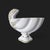 Mid 20th Century Vintage Italian Neoclassical Nautilus Shell Ceramic Planter For Sale - Image 5 of 15