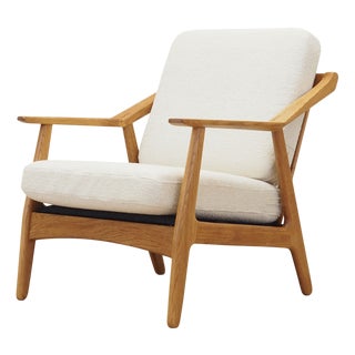 Vintage Danish Oak Chair by H. Brockmann Petersen for Randers Møbelfabrik, 1960s For Sale