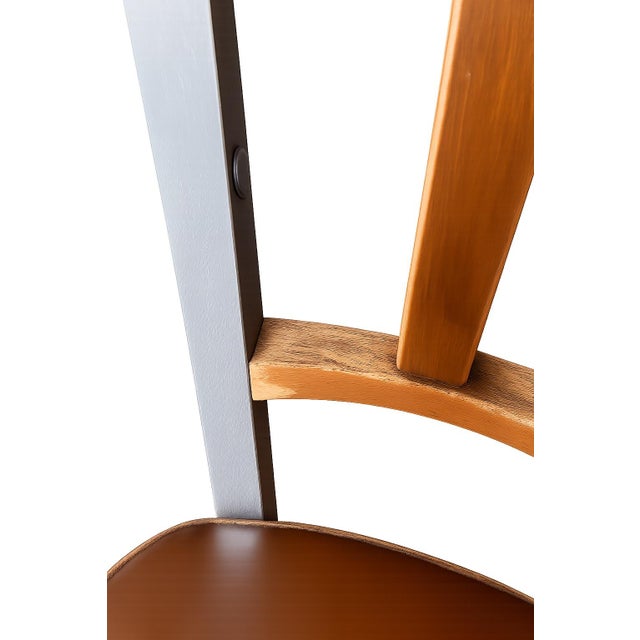 Brown Vintage Shaw Walker Industrial Armchair in Wood and Brushed Steel - Restoration Project For Sale - Image 8 of 8
