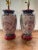 Vintage Set of 2 Chinoiserie Table Lamps - Ginger Jar Lamps - Floral Porcelain Ceramic For Sale - Image 4 of 11