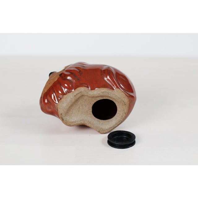 1970s Studio Pottery Lion Coin Bank For Sale - Image 11 of 12