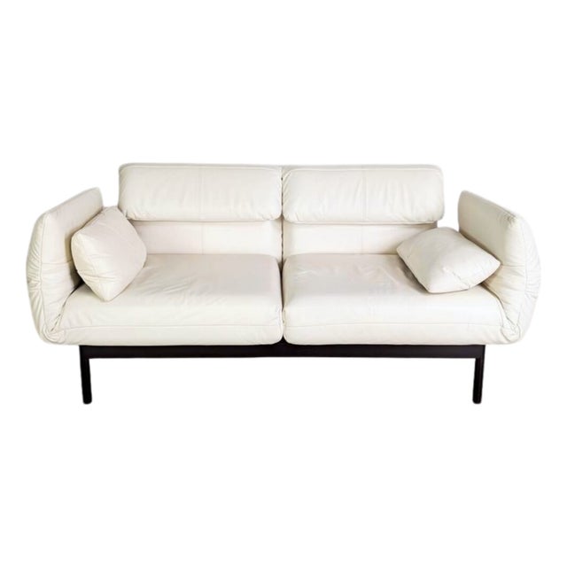 Plura 2-Seater Sofa in Light Beige Leather from Rolf Benz For Sale