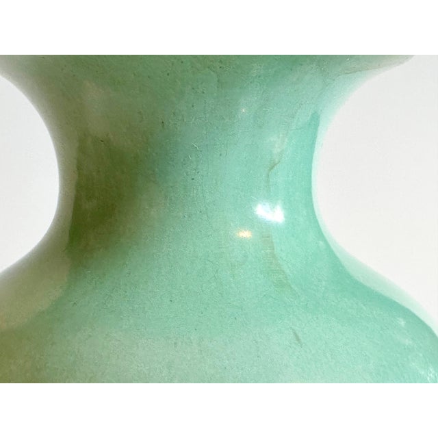 Mid-Century Modern Mid-Century Ceramic Vase with Celadon Glaze by Steuler Keramik, Germany, 1950s For Sale - Image 3 of 13