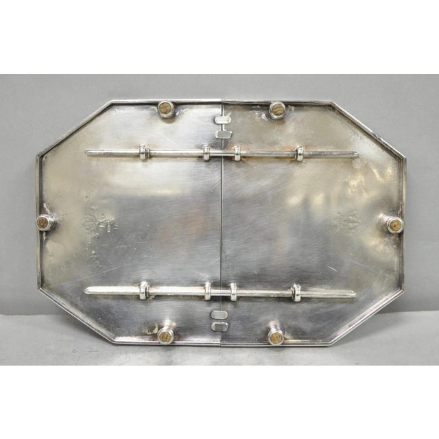 Antique Sheffield Victorian Silver Plated Expanding Octagonal Pot Trivet For Sale - Image 13 of 14
