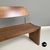 1980s Italian Modern Dining Room Table, Chairs & Bench in Wood, 1980s, Set of 5 For Sale - Image 5 of 18
