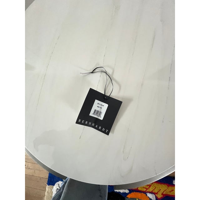 Bernhardt Bernhardt Morello Faux Marble & Steel Side Table For Sale - Image 4 of 6
