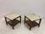 Brown Brazilian Side Tables with Marble Tops, 1960s, Set of 2 For Sale - Image 8 of 17