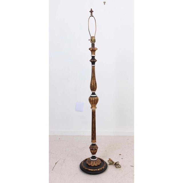 Late 20th Century Regency Style Gilt Floor Lamp For Sale - Image 5 of 13
