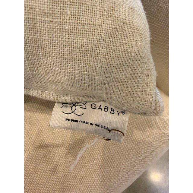 Early 21st Century Gabby Home Soft Blue & Grey Lumbar Throw Pillow For Sale - Image 5 of 5