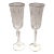 Vintage Kelsey Waterford Crystal Toasting Wedding Champagne Glasses - a Pair For Sale