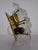 Brass and Crystal Glass Flower Sconces by Ernst Palme for Palwa, 1960s, Set of 2 For Sale - Image 13 of 18