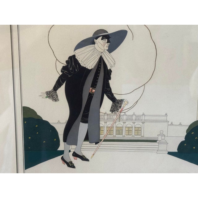 1910s 1914 Umberto Brunelleschi Pochoir Engraving Le Docteur Ballanzone Framed - 22" For Sale - Image 5 of 11