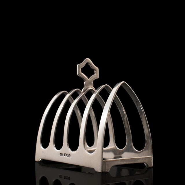 Circa 1950 English Silver Toast Rack For Sale - Image 12 of 13