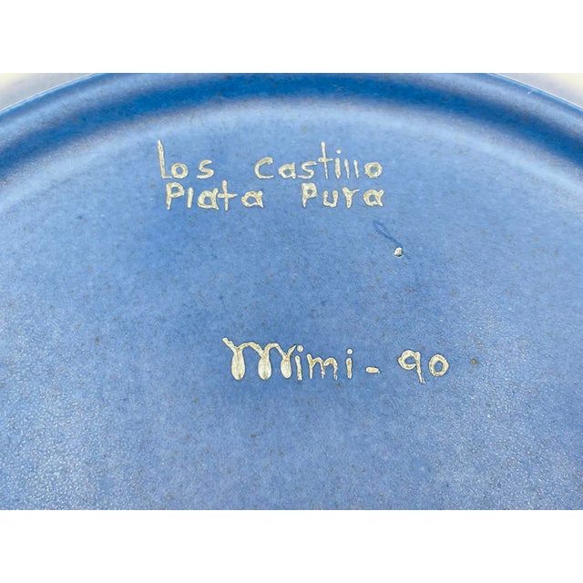 Emilia Castillo for Los Castillo Cobalt Porcelain & Silver Bowl, 1990 For Sale - Image 18 of 18