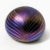 Purple Artisan Unsigned Orient & Flume Style Iridescent Art Glass Paper Weight For Sale - Image 8 of 8