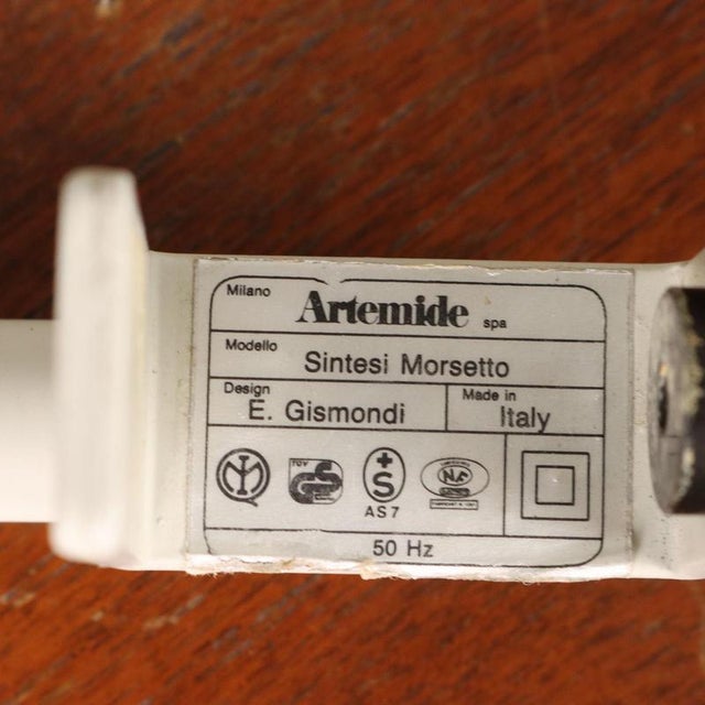 Silver Sintesi Morsetto Lamp attributed to Ernesto Gismondi for Artemide, 1970s-1980s For Sale - Image 8 of 10