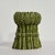 Traditional Vintage Ceramic Majolica Style Vase With Ribbon Tied Around a Stalk of Asparagus For Sale - Image 3 of 8