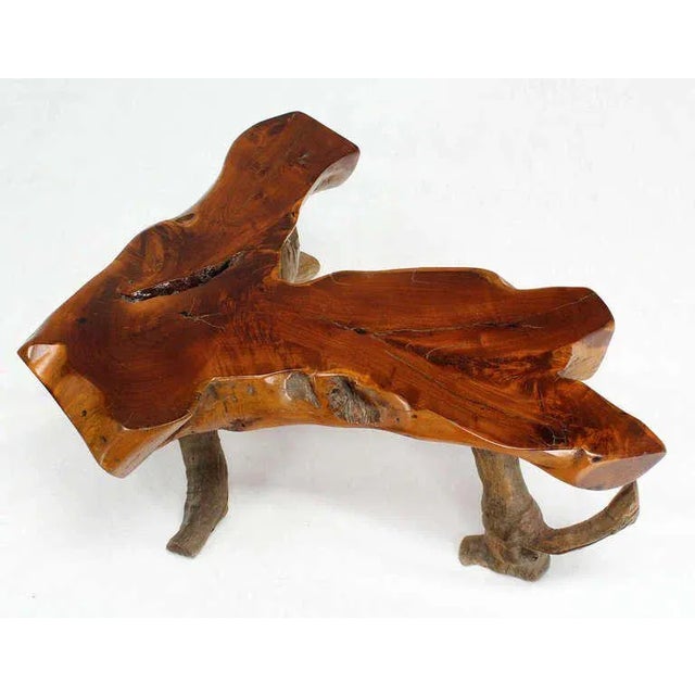 Wood Organic Modern Driftwood Coffee Table For Sale - Image 7 of 11