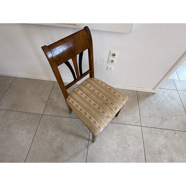 Antique Biedermeier Walnut Armchair For Sale - Image 6 of 8