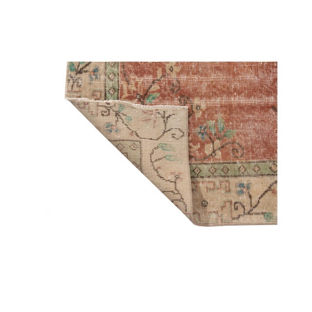 1960s Vintage Turkish Oushak Rug - 5`4" X 8`2" For Sale - Image 5 of 6