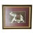 Vintage British Colonial Original Painting on Silk of Elephant For Sale