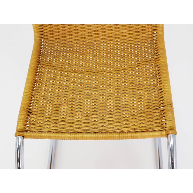 MF10 Cantilever Chairs in Woven Straw by Ludwig Mies van der Rohe for Thonet, 1970, Set of 5 For Sale - Image 15 of 16