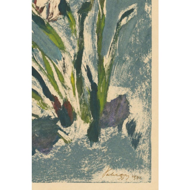 Paper Vintage Abstract Floral Art Diptych by Zolo Palugyay, Spring Flowers and Flowers – Each Print: 16" X 20" For Sale - Image 7 of 8