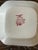 Antique W. Adams & Sons Red Transferware Cake Plate | Old English Rural Scenes | Square Handled Serving Plate England For Sale - Image 12 of 12