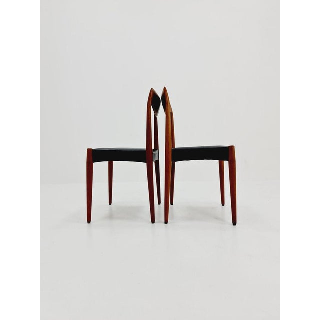 Vintage Norwegian Teak and Leather Chair by Rastad & Relling, 1960s For Sale - Image 9 of 10
