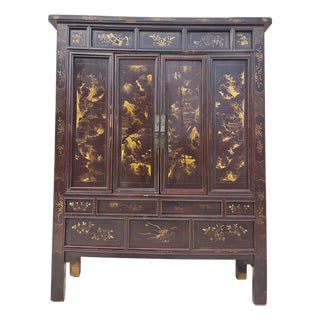 Antique Chinese Chinoiserie-Style Cabinet For Sale