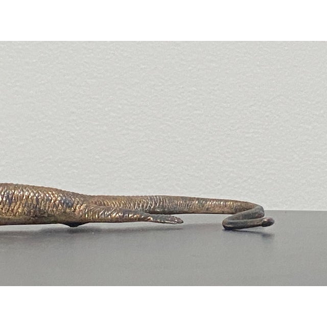 Art Deco Bronze Lizard Figurine For Sale - Image 11 of 12