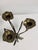 Art Deco Floral Brass Candleholder For Sale - Image 6 of 10