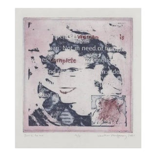 2001 Heather Montgomery Back to Me Etching For Sale