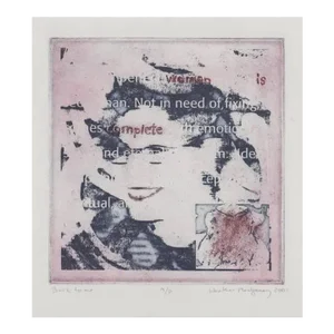 2001 Heather Montgomery Back to Me Etching