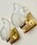 Mid-Century Modern Pair of Murano Latticino Leaf Form Wall Sconces For Sale - Image 3 of 17