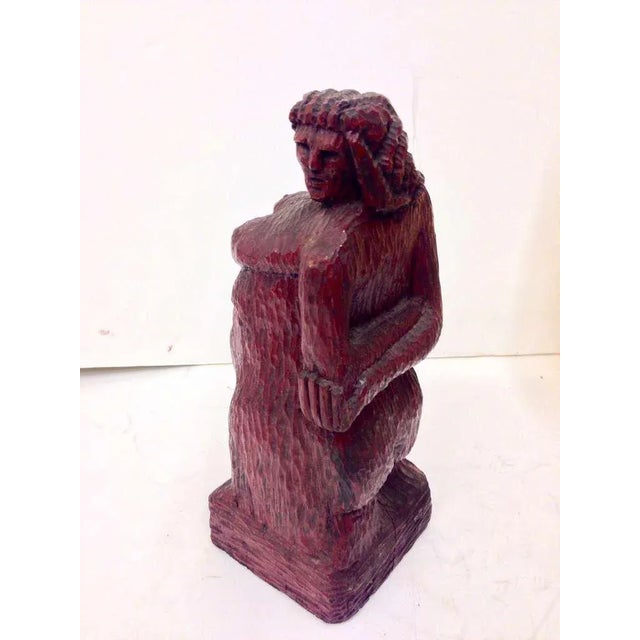 Nude Woman Wooden Figure For Sale - Image 4 of 9