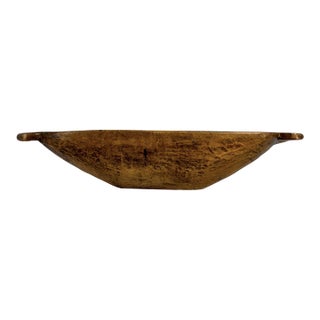 Antique English Extra Large Victorian Farmhouse Dough Bowl With Exceptional Patina For Sale