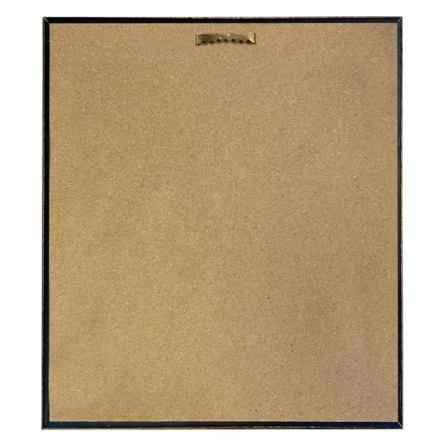 American June, Woman With Flowers, 11" X 14" Print on Canvas in Wide Antiqued Gold Frame For Sale - Image 3 of 3