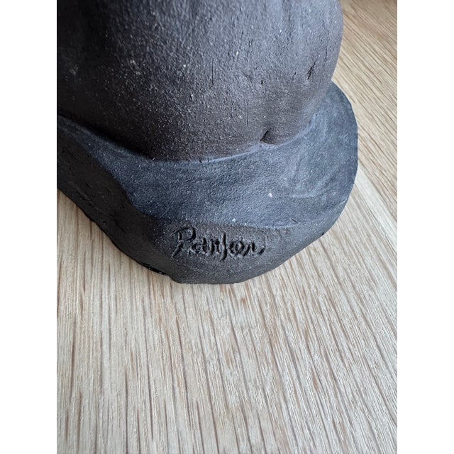 A sculptural hand-built clay torso, executed in a restrained modernist style with strong attention to form, balance, and...