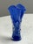 Modern Handblown Cobalt Blue Art Glass Vase, Vintage For Sale - Image 3 of 12