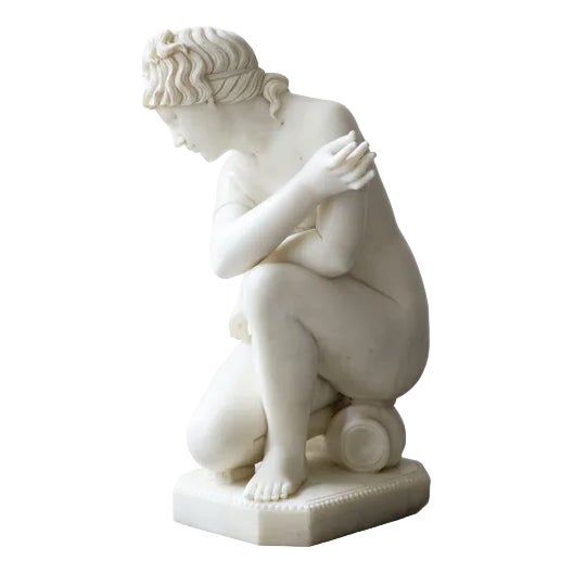 Bathing of Venus, 19th-20th Century, Marble Sculpture For Sale