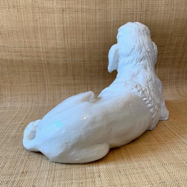 Mid 20th Century Italian White Poodle Statue Chairish