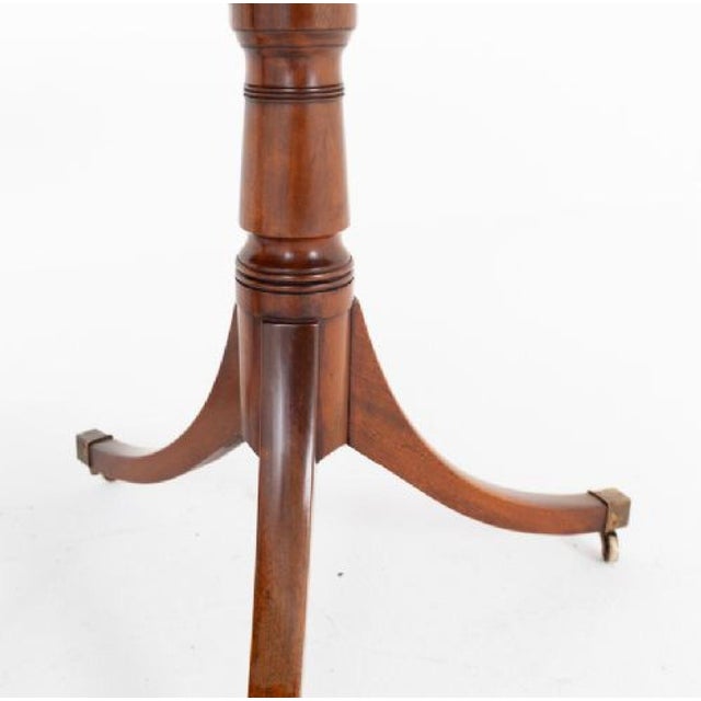 Regency Revival Pedestal Table in Mahogany, 1890s For Sale - Image 5 of 7