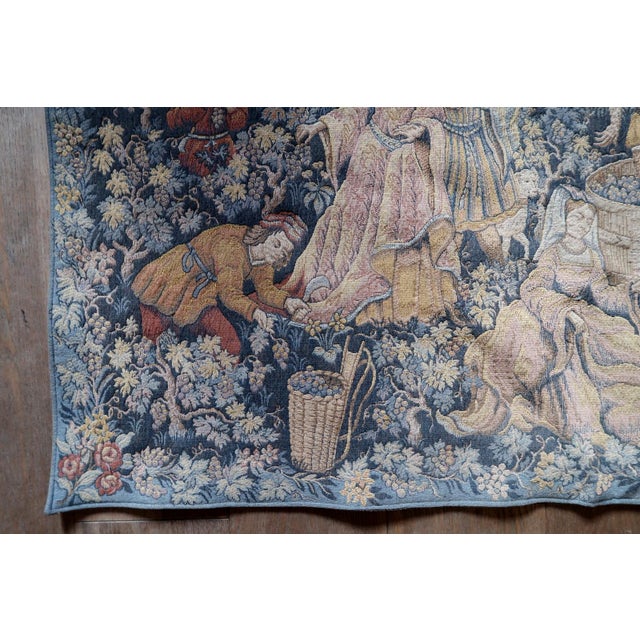 1960s, Vintage French Tapestry Wall Hanging by Marc Waymel, 3' X 3.8' For Sale - Image 15 of 18